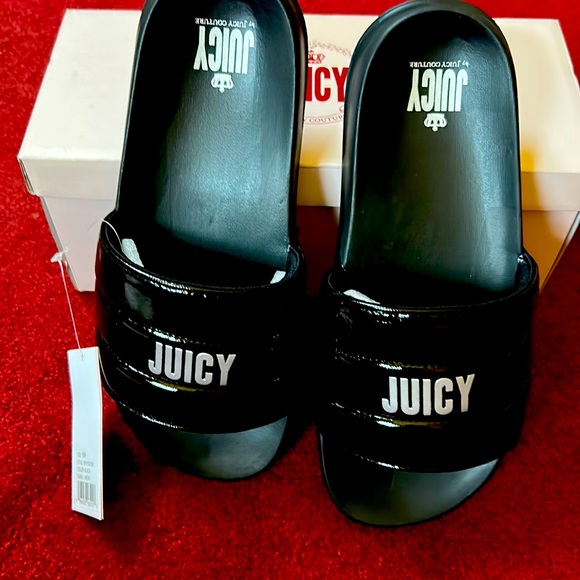 Juicy Couture Shoes - NIB Juicy couture J well black patent slide size 10 never worn